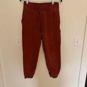 Lululemon Scuba High-Rise Jogger Terracotta Rust Red Size 6 Sweatpants Fleece